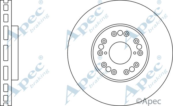 APEC BRAKING Jarrulevy DSK316